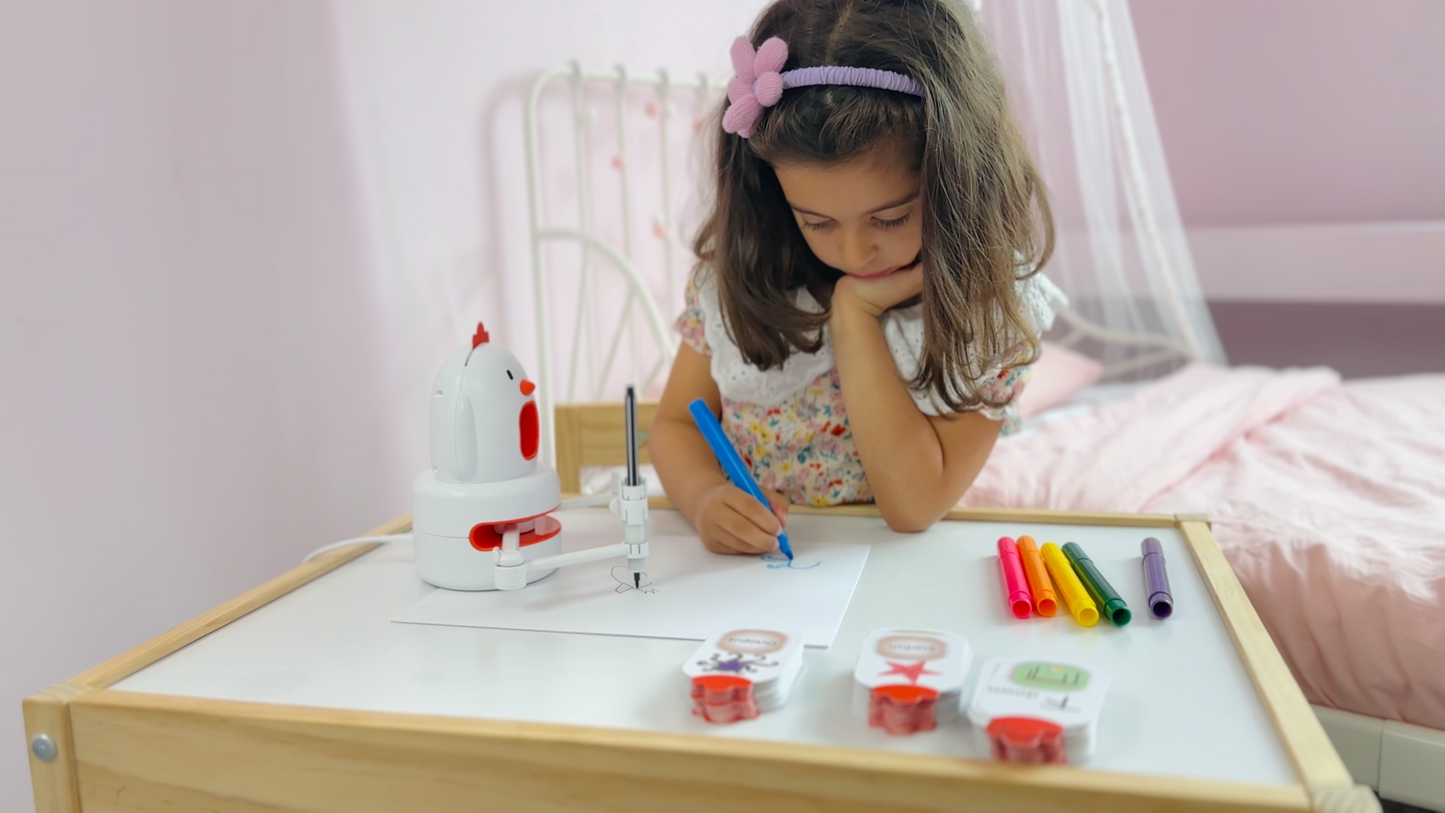 Innovative Educational Toy for Kids: Draw, Color, and Learn Words